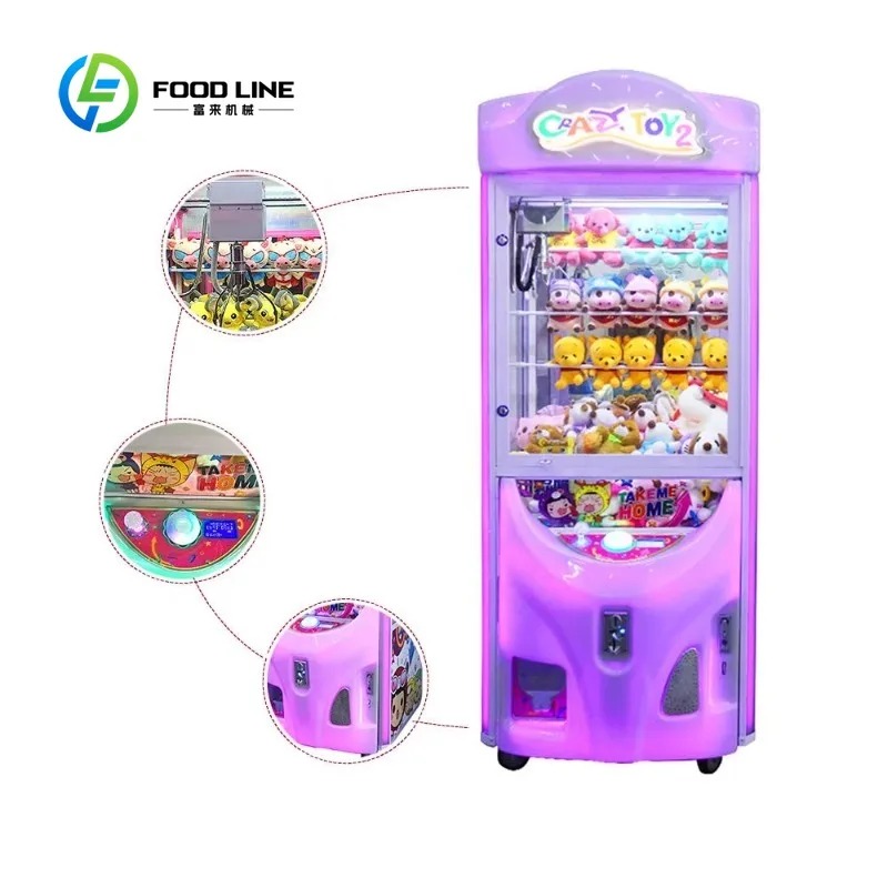 Arcade Toy Claw Vending Machine - Op maat gemaakte muntbediende arcade klauwkraanautomaat