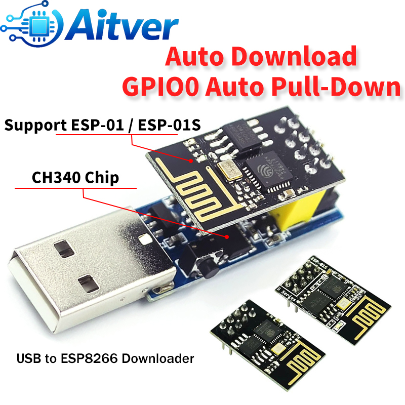Arduino Vending Machine Project - ESP01 Programmeur Adapter USB naar ESP8266