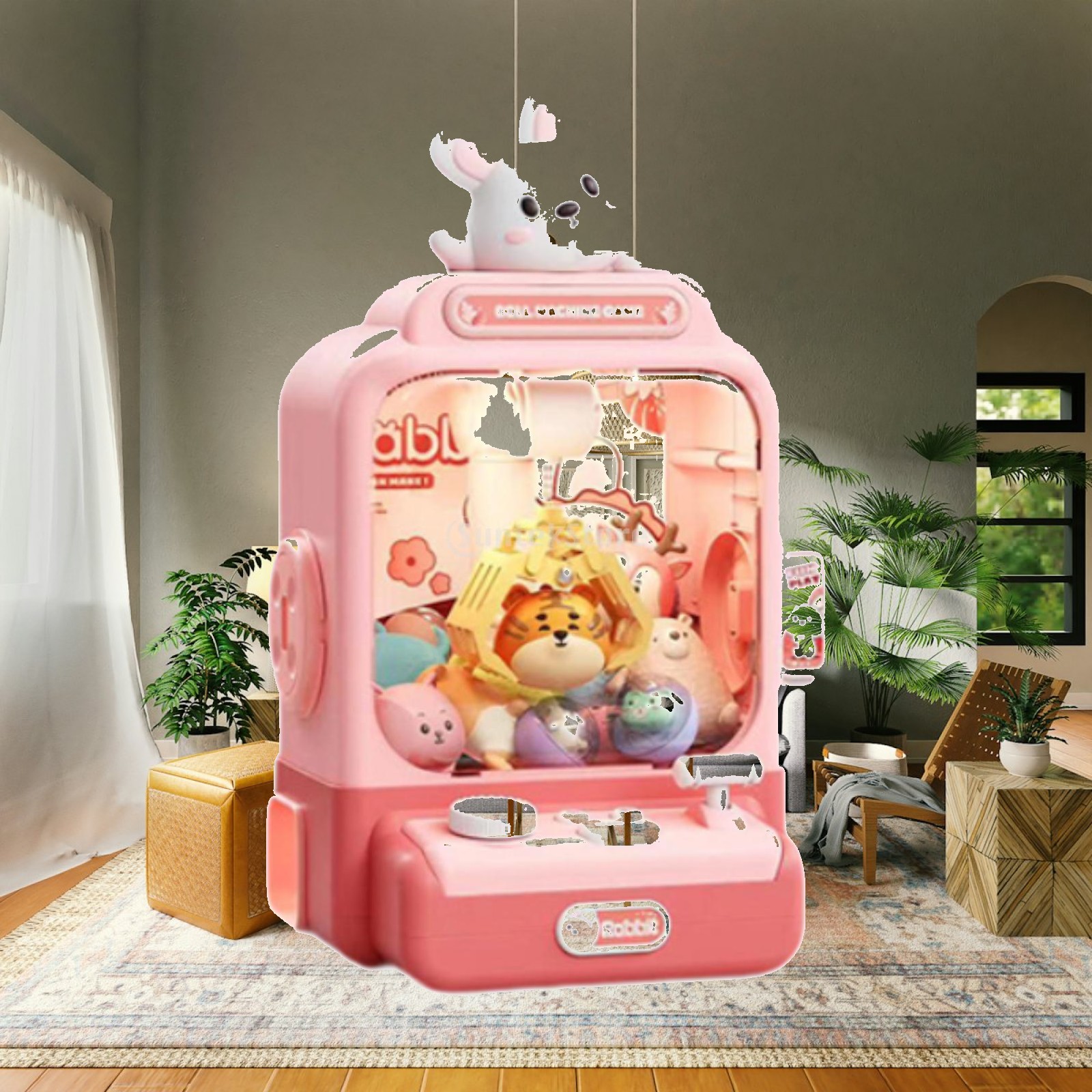 Vending Game - Elektronische klauwautomaat pluche knuffel met geluiden,