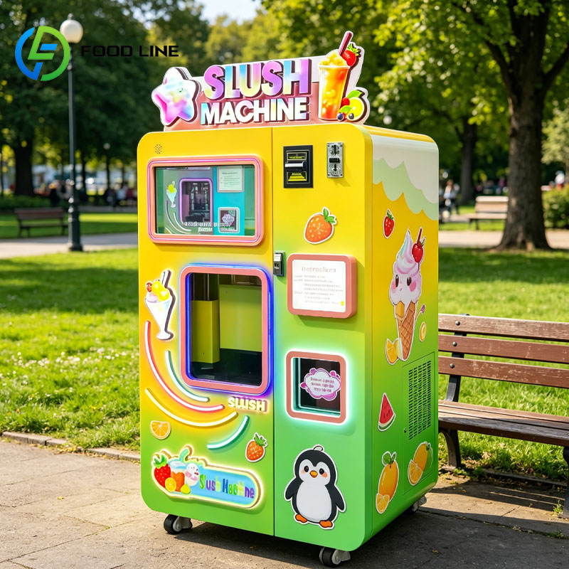 Slushie Machine Vending - Slushy-automaat, ijs-slushmachine, automatische bevroren drankenautomaat, touchscreen