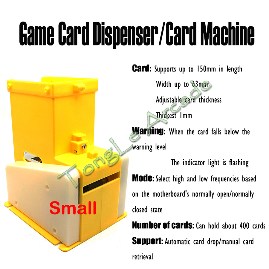 Arcade Card Vending Machine - Muntbediende kaartautomaat met kaartdispenser accepteert een