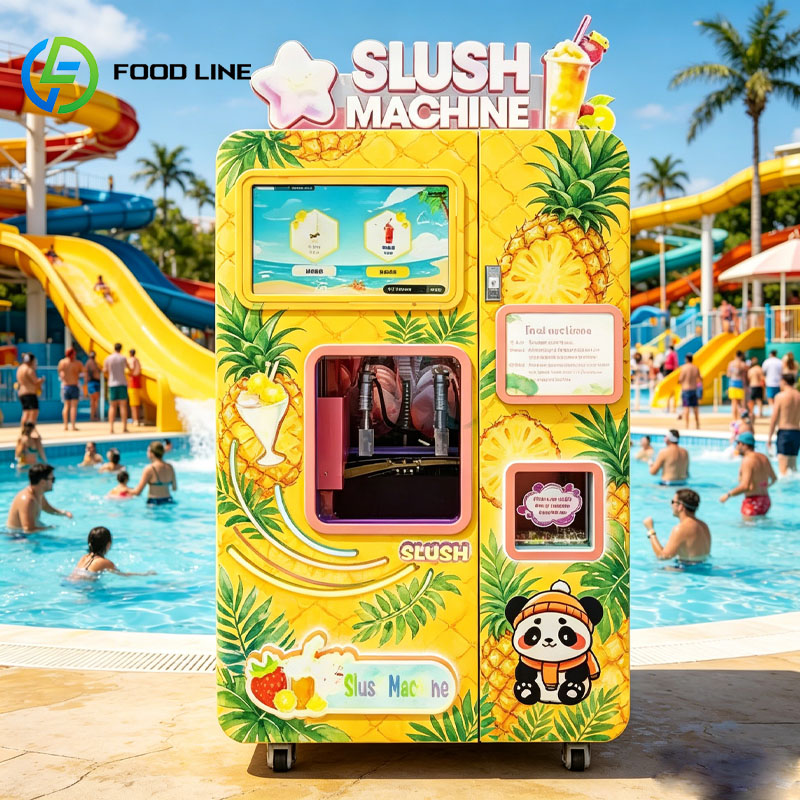 Slushie Machine Vending - IJssnijmachine, bevroren drankenautomaat, slushy maker, smoothie-achtige
