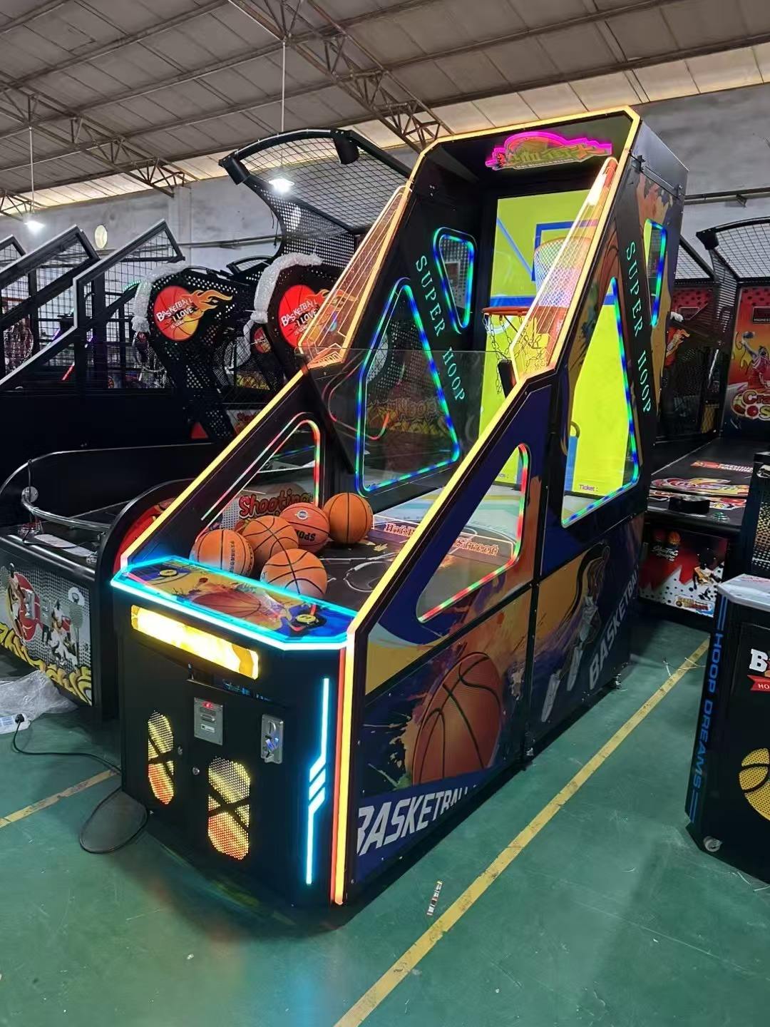 Muntbediende LED basketbal arc - Ticket Redemption Machine recensie en prijs