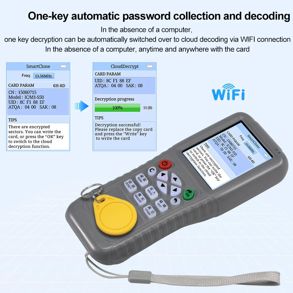 WiFi RFID Copier Duplicator NF - Nfc Card Reader Vending recensie en prijs