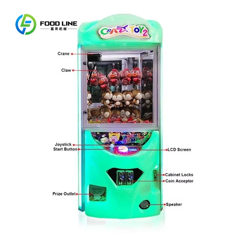 Op maat gemaakte muntbediende  - Arcade Toy Claw Vending Machine recensie en prijs