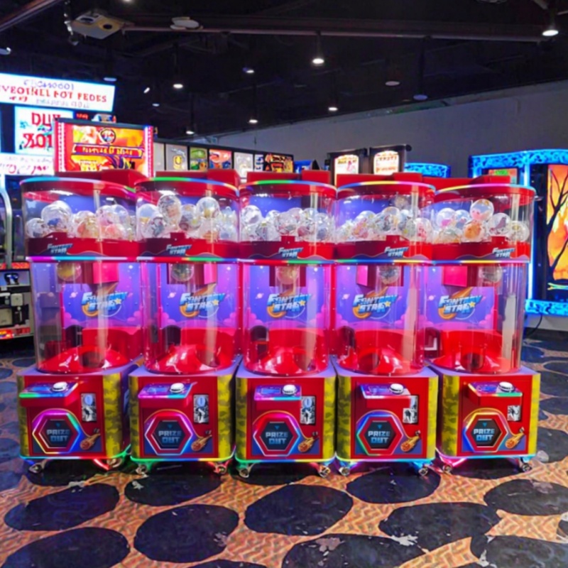 Attractiepark metalen muntbedi - Prize Capsule Toy Machine recensie en prijs