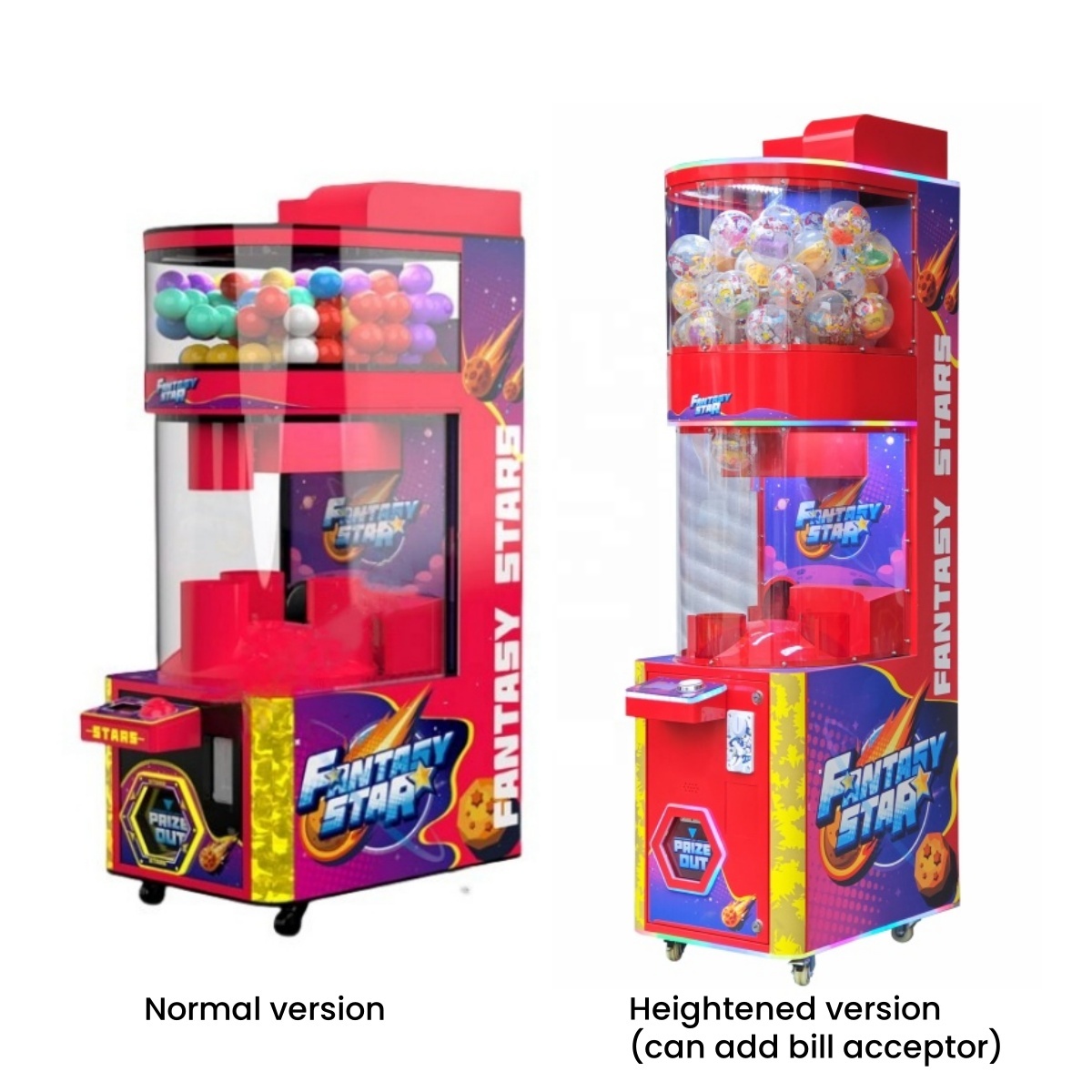 Attractiepark metalen muntbedi - Prize Capsule Toy Machine recensie en prijs