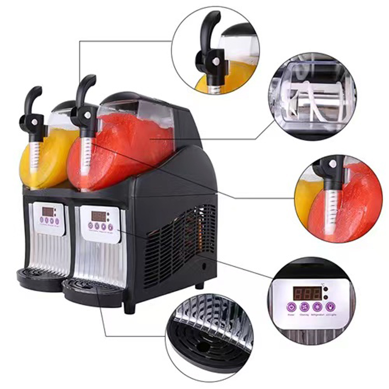 4L 2-beker commerciële slushma - Slushie Machine Vending recensie en prijs