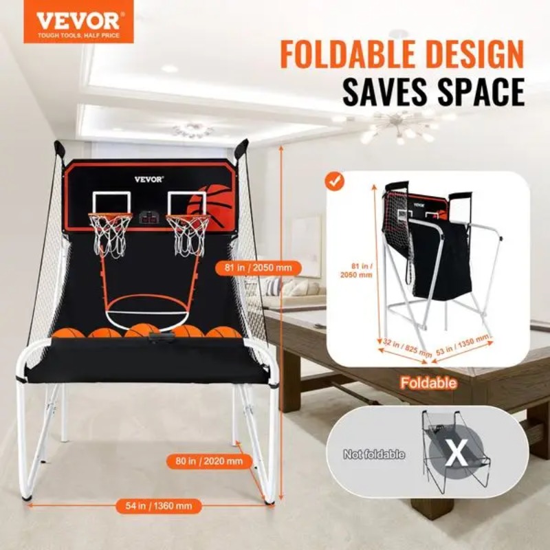 【Hot Item】Opvouwbaar basketbal - Arcade Games & Vending Co recensie en prijs