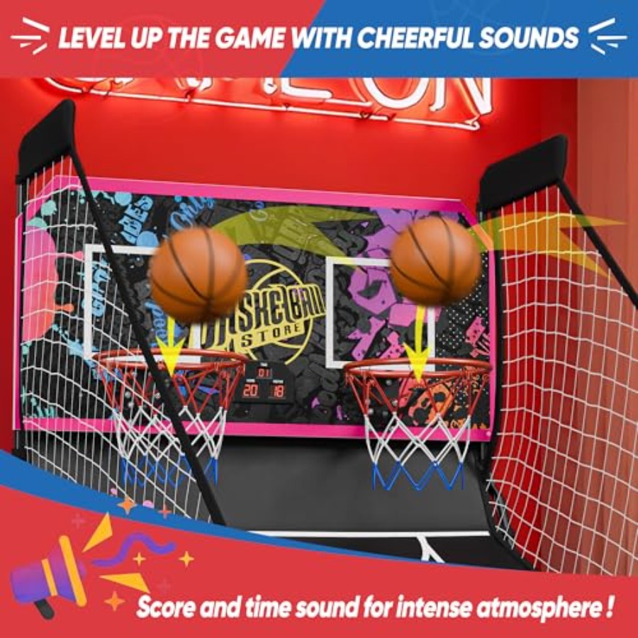 Opvouwbaar elektronisch basket - Arcade Games & Vending Co recensie en prijs
