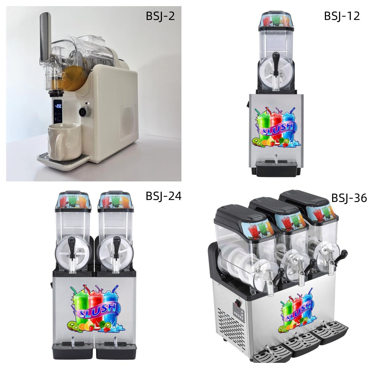 Hoge capaciteit 2 tanks 25L dr - Slushie Machine Vending recensie en prijs