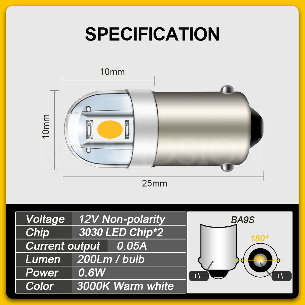 4 STKS 6.3 V BA9S 2 SMD 3030 L - Pinball Machine recensie en prijs
