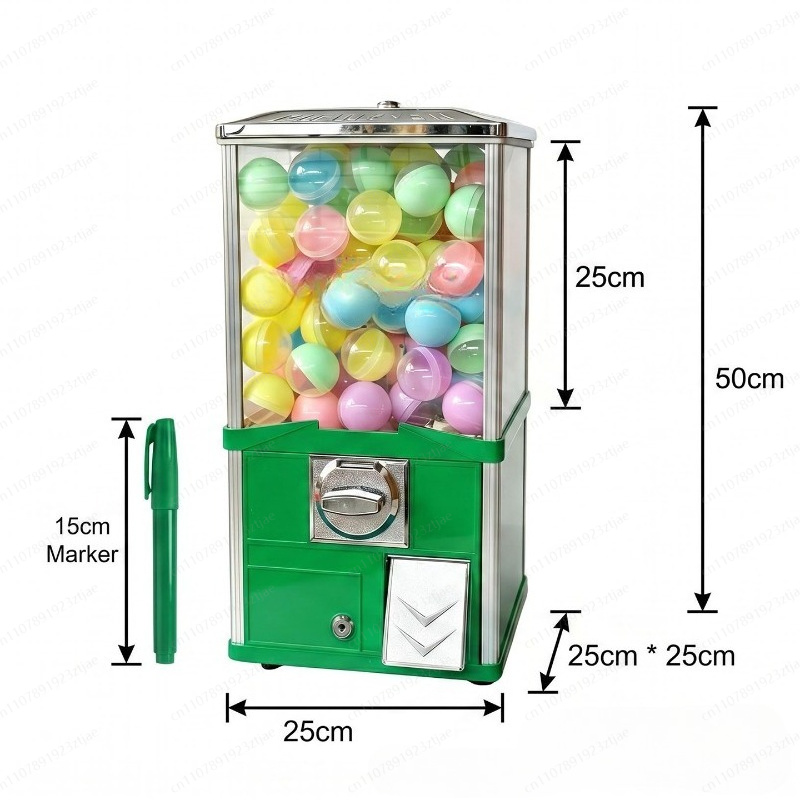 Vierkante tafelmodel Gashapon- - Prize Capsule Toy Machine recensie en prijs